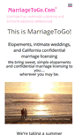 Mobile Screenshot of marriagetogo.com